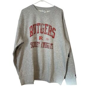 Champion Rutgers Scarlet Knights Grey Crewneck XXL New